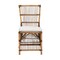 Baxton Studio Kim Modern Bohemian White Fabric and Natural Brown Rattan Dining Chair 224-12835-ZORO - alternate 7